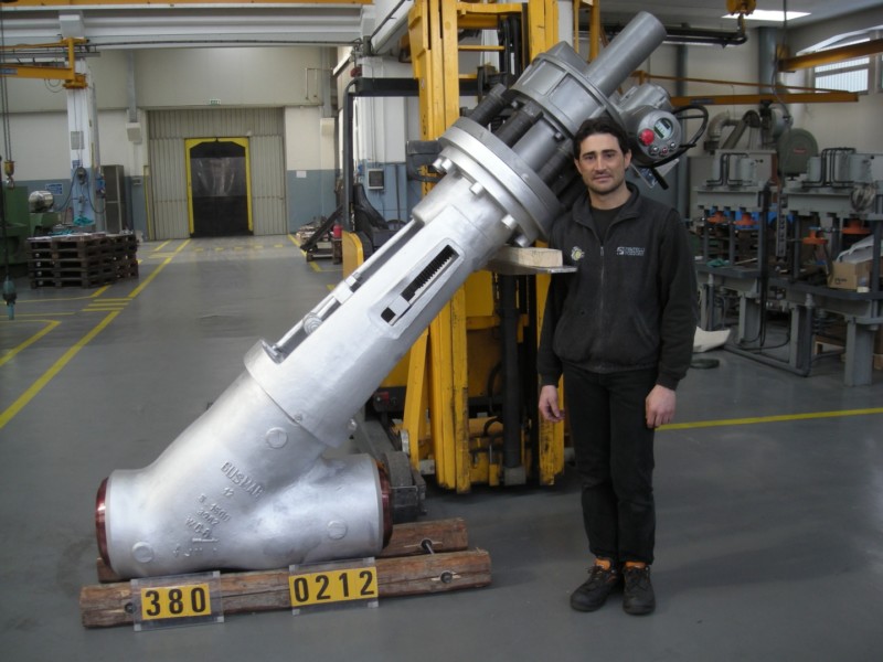 Globe valve Y type 1500 8 inches