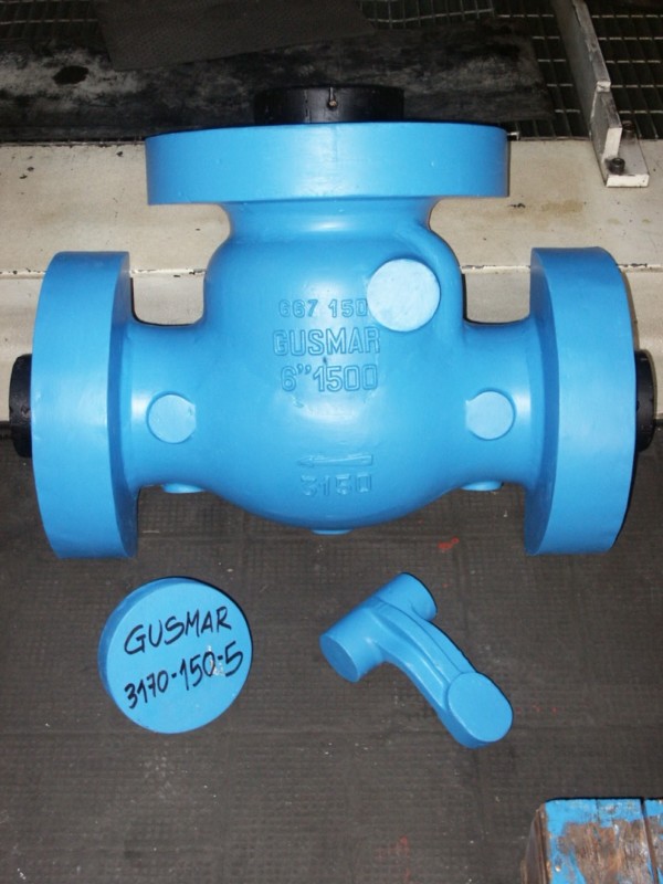 Swing check valve pattern