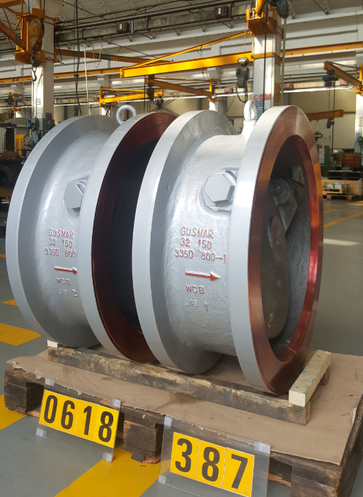 Tilting Wafer check valves class 150 DN 32 inches